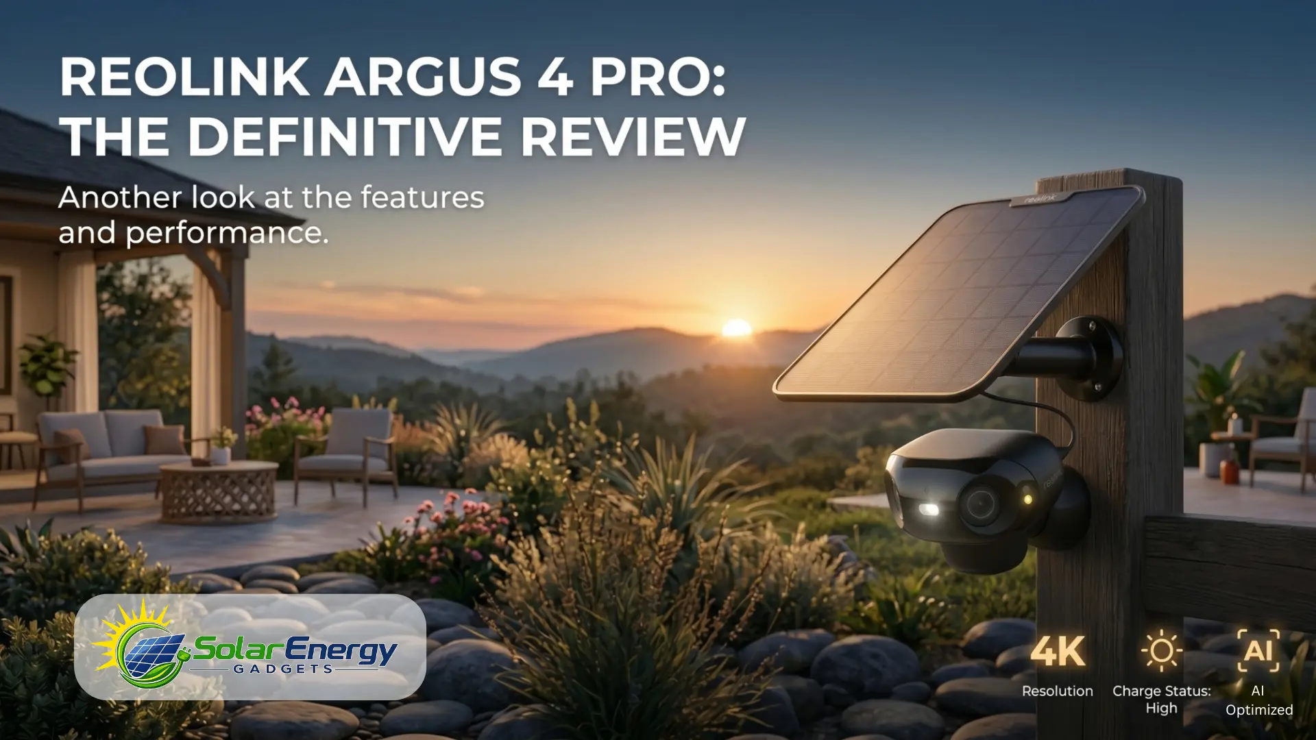 Reolink Argus 4 Pro Solar Security Camera Review 2026