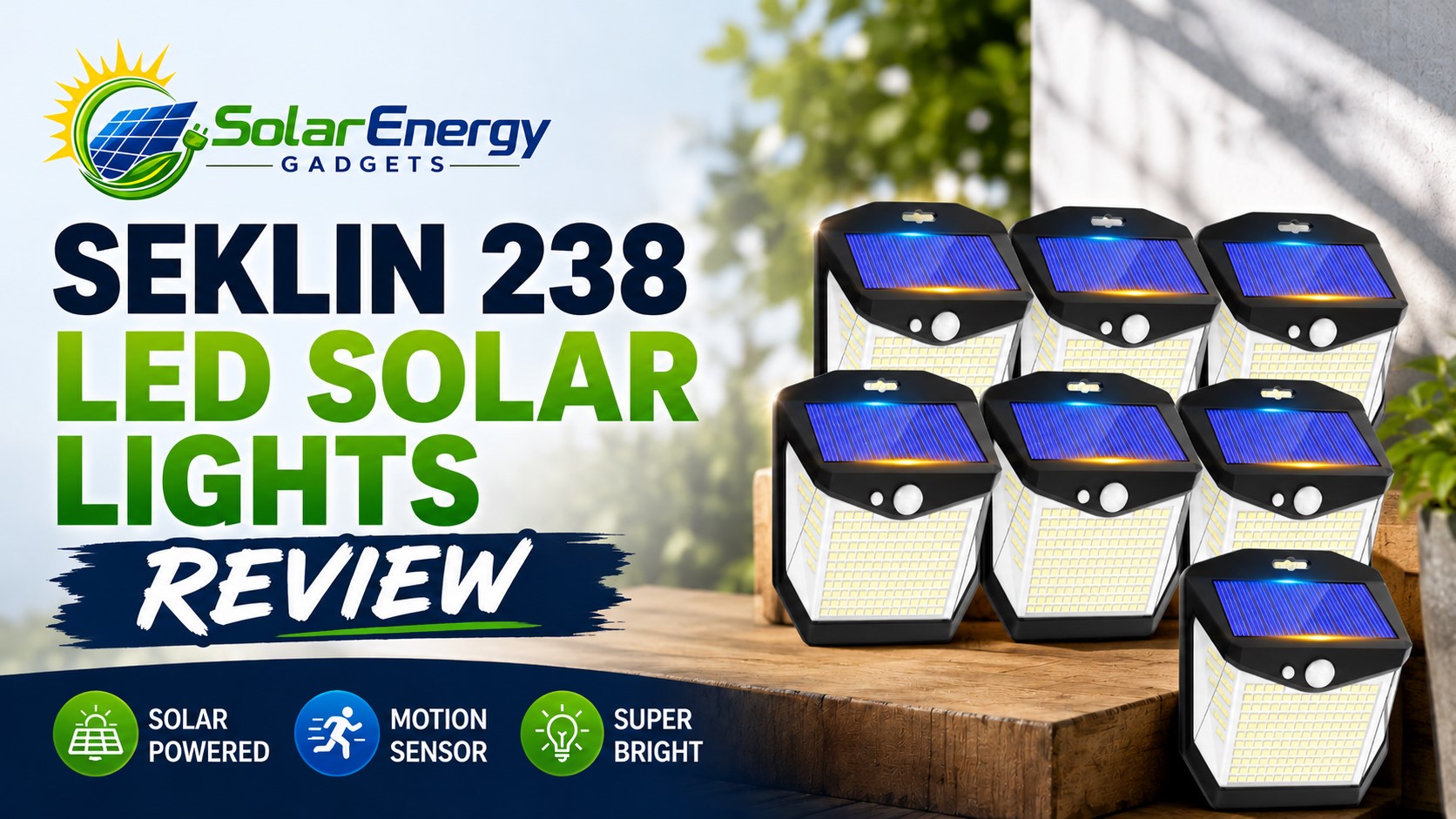 Seklin 238 LED Solar Lights Review
