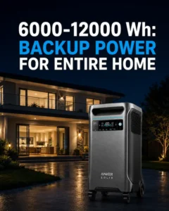 6000-12000 Wh Backup Power For Entire Home