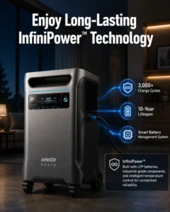 Enjoy long-lasting InfiniPower™ technology