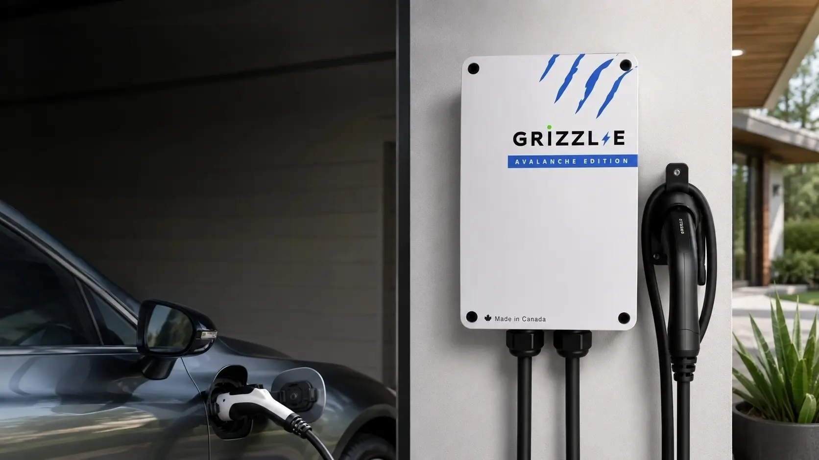 Grizzl-E Classic 40A EV Charger Insttalled on a USA home