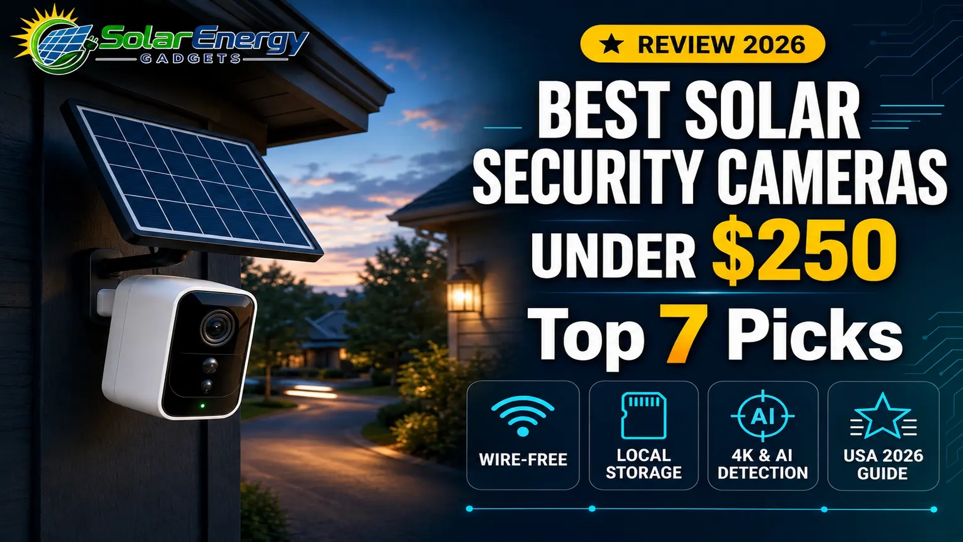 Best Solar Security Cameras in the USA Under $250: Top 7 Picks (2026 Edition)