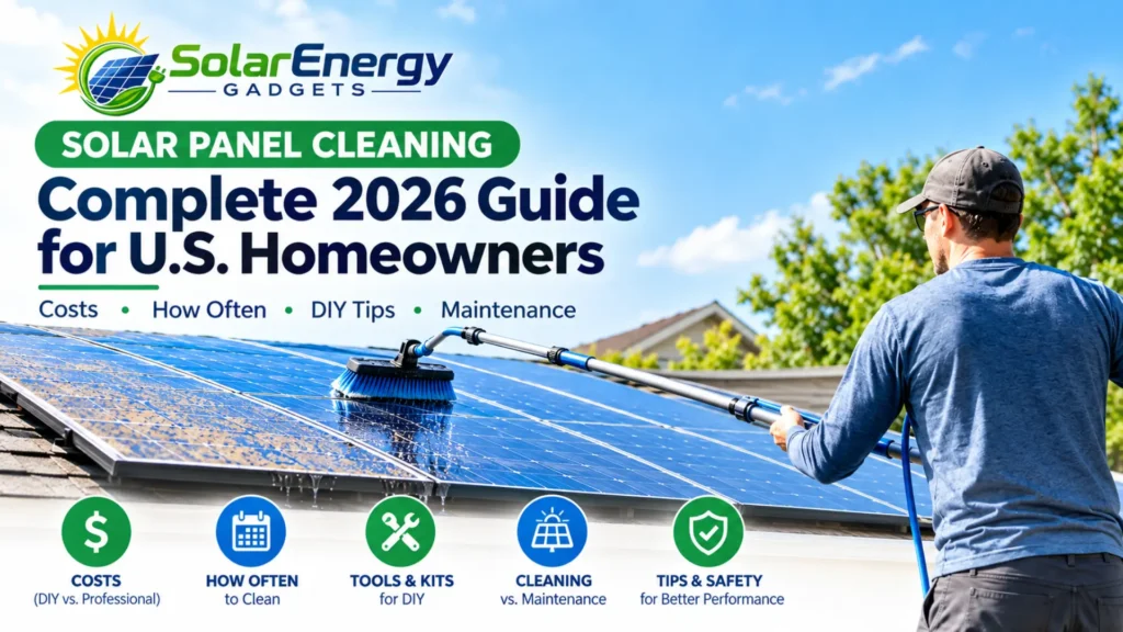 Solar Panel Cleaning & Maintenance Guide (2026, USA)