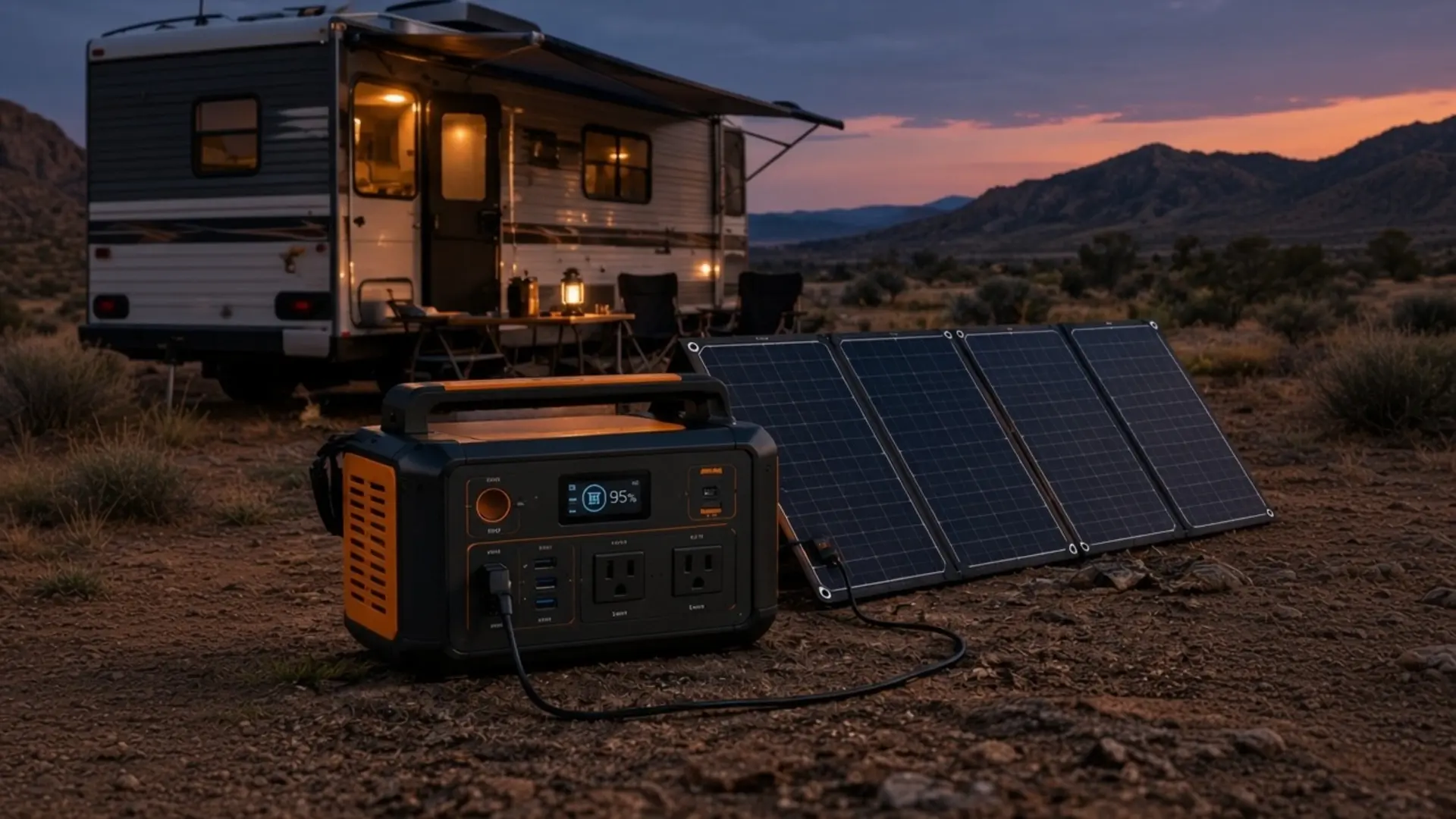 Portable Solar Generators (Power Station + Panel Kits)