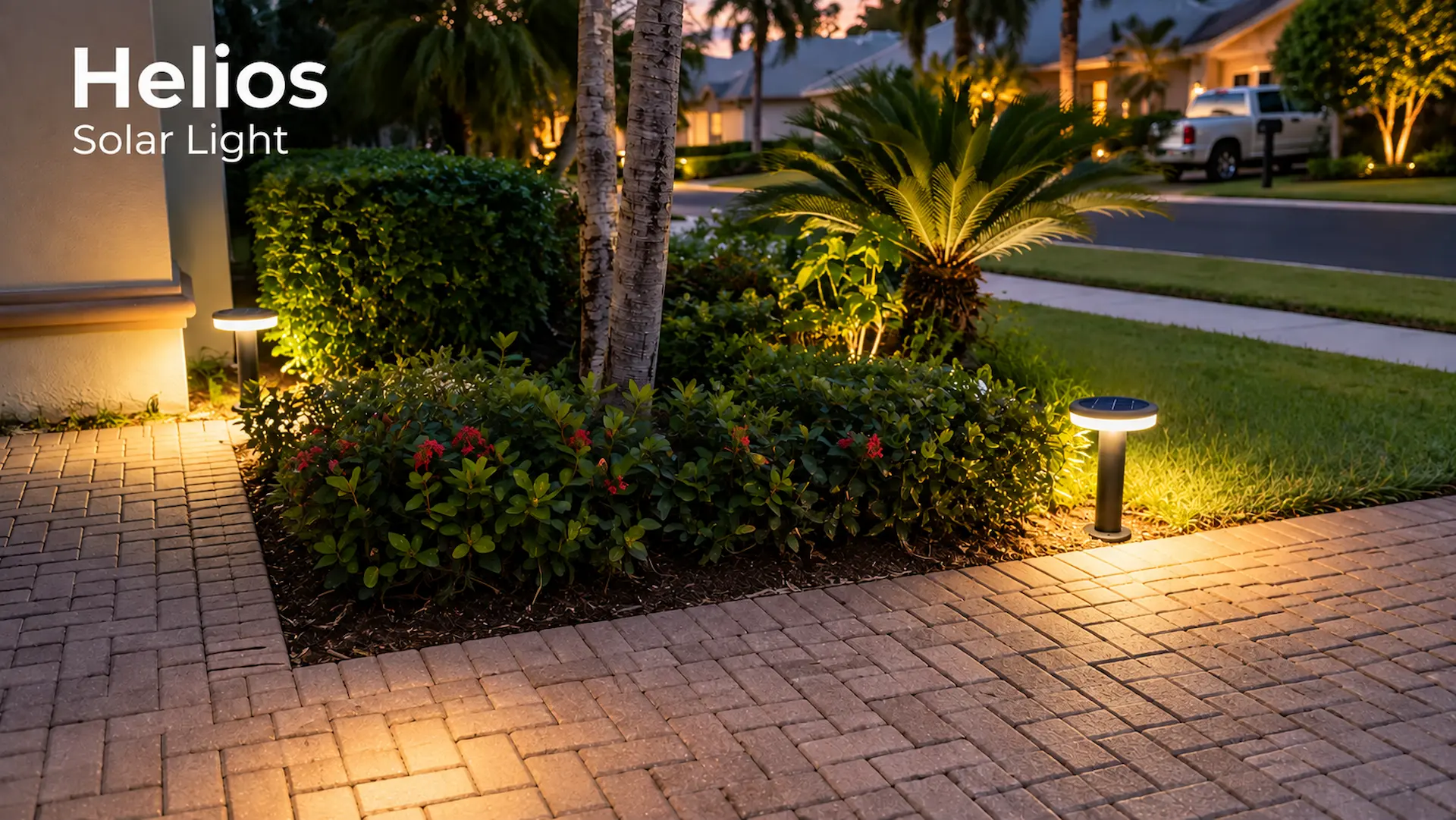 Helios Solar Light installed on Stake or mounting plate