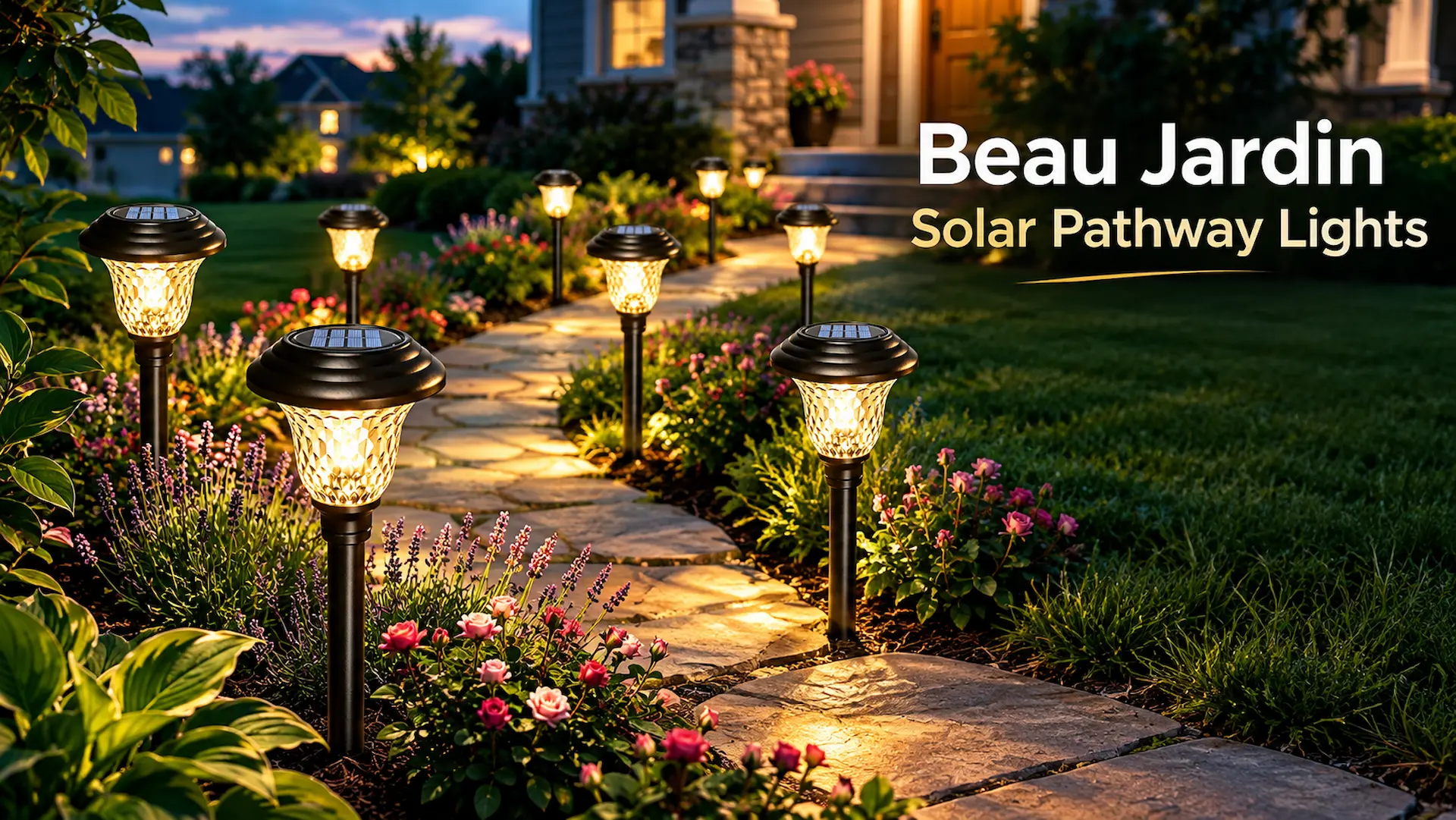 Beau Jardin Solar Pathway Lights