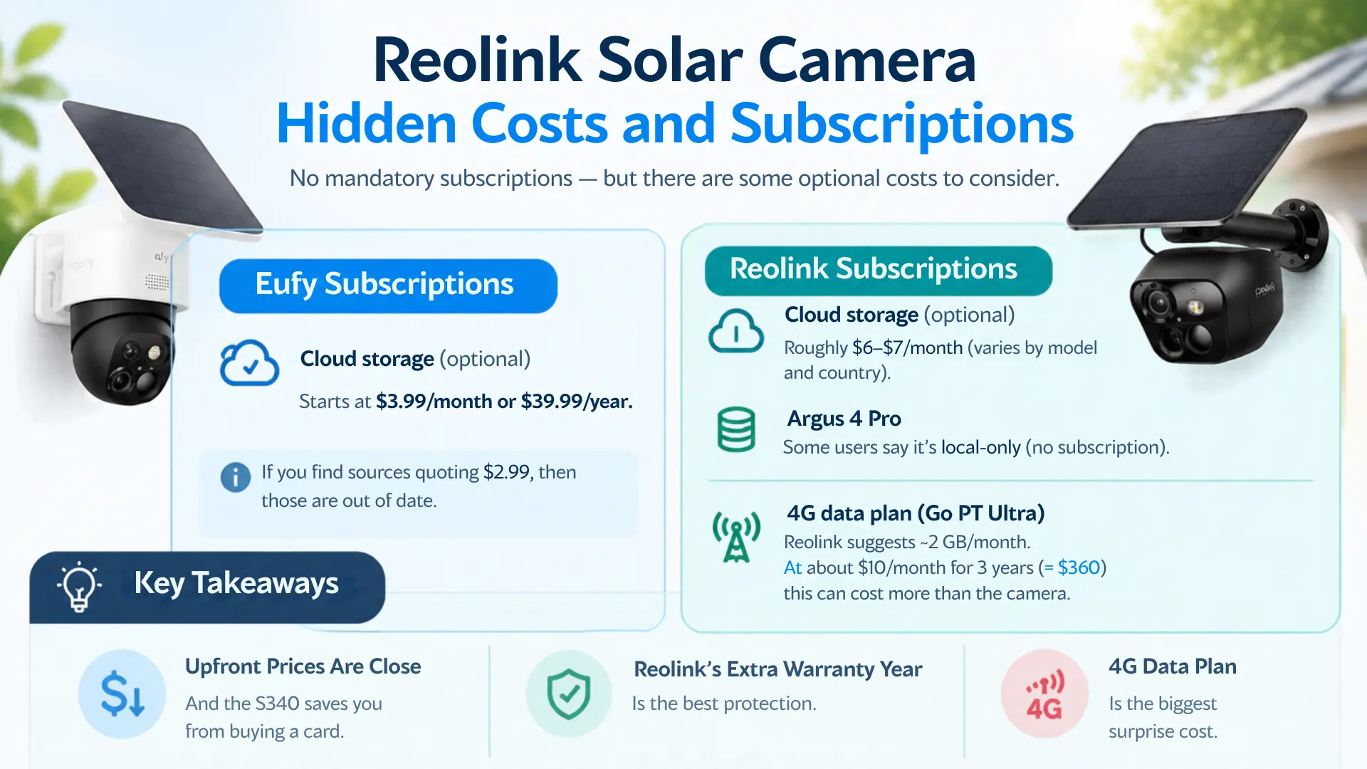 Reolink Solar Camera Hidden Costs and Subscriptions